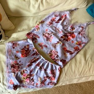 NWT Victoria Secret Silk Pajama and Robe Set